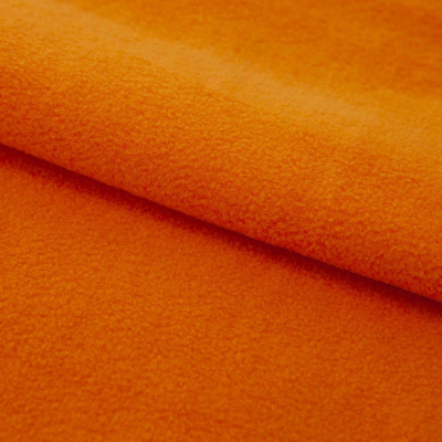 Флис DTY 16-1358, 250 г/м2, шир. 150 см, цвет оранжевый - купить в Тобольске. Цена 640.46 руб.