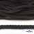 Шнур плетеный d-6 мм круглый, 70% хлопок 30% полиэстер, уп.90+/-1 м, цв.1078-черный - купить в Тобольске. Цена: 588 руб.