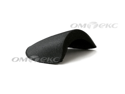Плечевые накладки OВТ-10, обшитые, цвет чёрный - купить в Тобольске. Цена: 17.64 руб.
