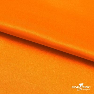 Поли креп-сатин 15-1263, 125 (+/-5) гр/м2, шир.150см, цвет оранжевый - купить в Тобольске. Цена 155.57 руб.