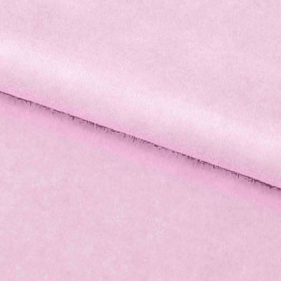 Велюр JS LIGHT 1, 220 гр/м2, шир.150 см, (3,3 м/кг), цвет бл.розовый - купить в Тобольске. Цена 1 055.34 руб.