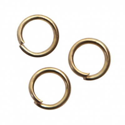 Кольцо  соединительное для бижутерии 5 мм, цв.-золото - купить в Тобольске. Цена: 0.44 руб.