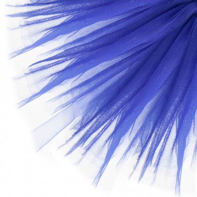 Фатин матовый 16-101, 12 гр/м2, шир.300см, цвет т.синий - купить в Тобольске. Цена 100.92 руб.