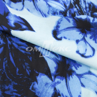 Плательная ткань "Фламенко" 19.1, 80 гр/м2, шир.150 см, принт растительный - купить в Тобольске. Цена 241.49 руб.