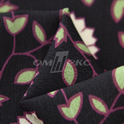 Плательная ткань "Фламенко" 10.1, 80 гр/м2, шир.150 см, принт растительный - купить в Тобольске. Цена 241.49 руб.