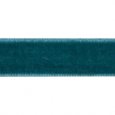 Лента бархатная нейлон, шир.12 мм, (упак. 45,7м), цв.65-изумруд - купить в Тобольске. Цена: 392 руб.
