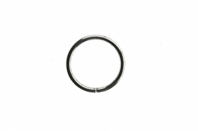 Кольцо металлическое d-15 мм, цв.-никель - купить в Тобольске. Цена: 2.45 руб.