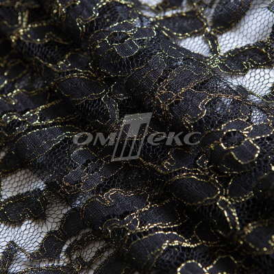 Кружевное полотно XD LACE 1-4, 80 гр/м2, шир.150см, цвет чёрный - купить в Тобольске. Цена 245.94 руб.