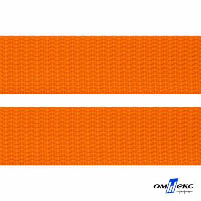 Оранжевый- цв.523 -Текстильная лента-стропа 550 гр/м2 ,100% пэ шир.25 мм (боб.50+/-1 м) - купить в Тобольске. Цена: 405.80 руб.