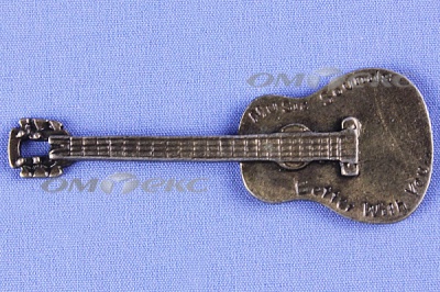 Декоративный элемент для творчества из металла "Гитара"  - купить в Тобольске. Цена: 19.99 руб.
