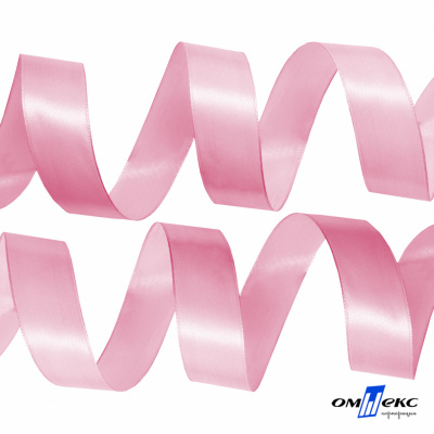 050-нежно-розовый Лента атласная упаковочная (В) 85+/-5гр/м2, шир.25 мм (1/2), 25+/-1 м - купить в Тобольске. Цена: 53.96 руб.