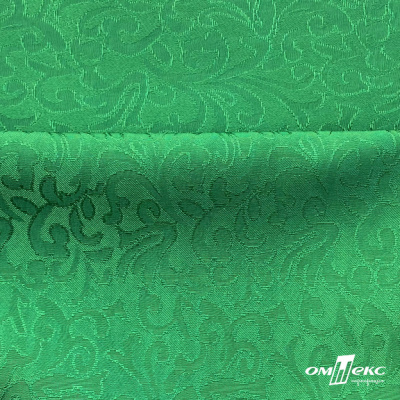 Ткань жаккард королевский, 100% полиэстр 180 г/м 2, шир.150 см, цв-зеленый - купить в Тобольске. Цена 293.39 руб.