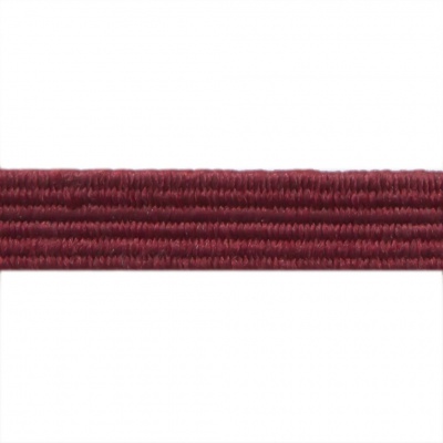 Резиновые нити с текстильным покрытием, шир. 6 мм ( упак.30 м/уп), цв.- 88-бордо - купить в Тобольске. Цена: 155.22 руб.