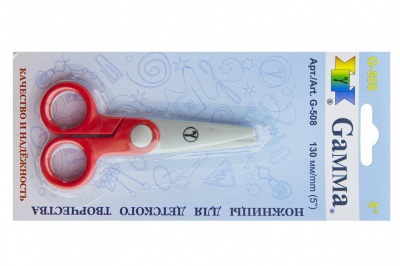 Ножницы G-508 детские 130 мм - купить в Тобольске. Цена: 118.32 руб.