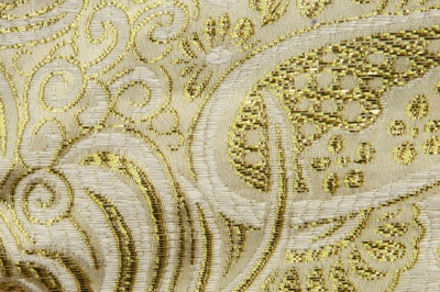 Ткань костюмная жаккард №5, 140 гр/м2, шир.150см, цвет золото - купить в Тобольске. Цена 383.29 руб.