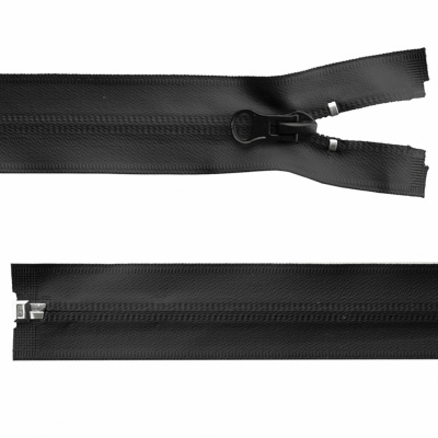 Молния водонепроницаемая PVC Т-7, 100 см, разъемная, цвет чёрный - купить в Тобольске. Цена: 61.89 руб.