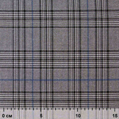 Ткань костюмная "Клер" 80% P, 16% R, 4% S, 200 г/м2, шир.150 см,#3 цв-серый/синий - купить в Тобольске. Цена 412.02 руб.