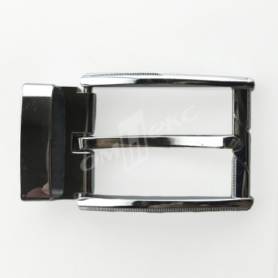Пряжка металлическая для мужского ремня 845005А#2 (шир.ремня 40 мм), цв.-никель - купить в Тобольске. Цена: 110.29 руб.