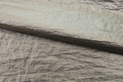 Текстильный материал "Диско"#1805 с покрытием РЕТ, 40гр/м2, 100% полиэстер, цв.6-тем.серебро - купить в Тобольске. Цена 412.36 руб.