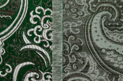 Ткань костюмная жаккард, 135 гр/м2, шир.150см, цвет зелёный№4 - купить в Тобольске. Цена 441.94 руб.