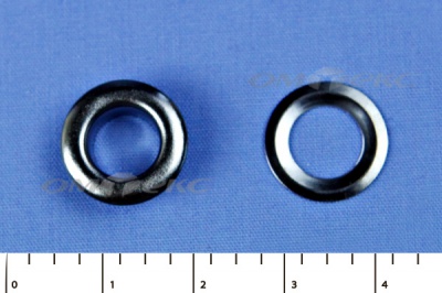 Люверсы металлические, блочка/кольцо, №5 (8 мм) упак.1000 шт- цв.никель - купить в Тобольске. Цена: 384 руб.