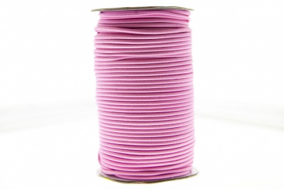 0370-1301-Шнур эластичный 3 мм, (уп.100+/-1м), цв.141- розовый - купить в Тобольске. Цена: 464.31 руб.