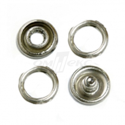 Кнопки рубашечные 10,5 мм никель New Star (кольцо) - купить в Тобольске. Цена: 5.80 руб.