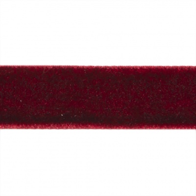 Лента бархатная нейлон, шир.12 мм, (упак. 45,7м), цв.240-бордо - купить в Тобольске. Цена: 396 руб.