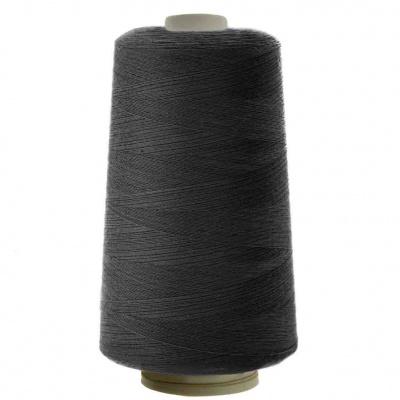 Швейные нитки (армированные) 28S/2, нам. 2 500 м, цвет чёрный - купить в Тобольске. Цена: 139.91 руб.