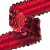 Тесьма с пайетками 3, шир. 30 мм/уп. 25+/-1 м, цвет красный - купить в Тобольске. Цена: 1 098.48 руб.