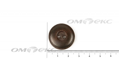 Пуговица деревянная круглая №54 (25мм) - купить в Тобольске. Цена: 4.12 руб.