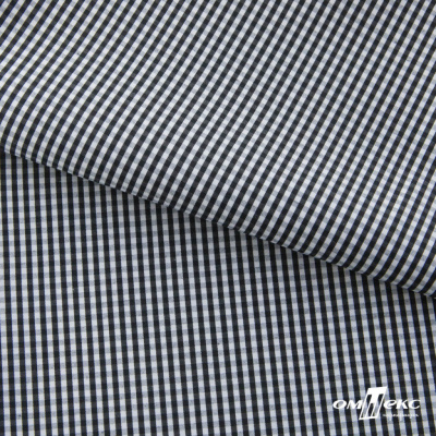 Ткань сорочечная Клетка Виши, 115 г/м2, 58% пэ,42% хл, шир.150 см, цв.6-черный, (арт.111) - купить в Тобольске. Цена 306.69 руб.