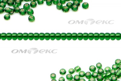 Бисер (SL) 11/0 ( упак.100 гр) цв.27В - зелёный - купить в Тобольске. Цена: 53.34 руб.