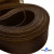 Регилиновая лента, шир.65мм, (уп.25 ярд), цв.- коричневый - купить в Тобольске. Цена: 499.43 руб.