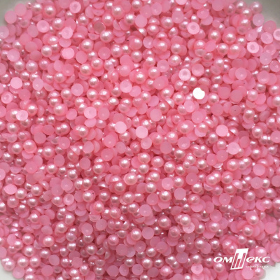 0404-5146G-Полубусины пластиковые круглые "ОмТекс", 4 мм, (уп.50гр=2500+/-10шт), цв.101-св.розовый - купить в Тобольске. Цена: 63.50 руб.