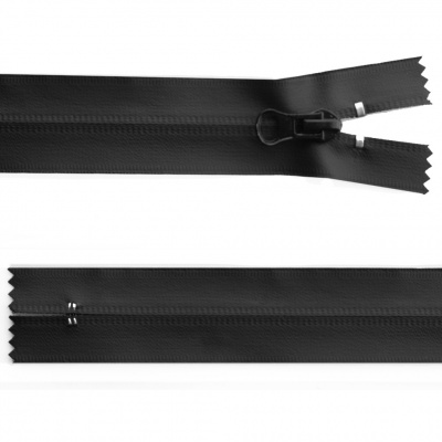 Молния водонепроницаемая PVC Т-7, 20 см, неразъемная, цвет чёрный - купить в Тобольске. Цена: 21.56 руб.
