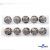 119-02 Кнопки пришивные декоративные металл 25 мм, цв.-никель - купить в Тобольске. Цена: 30.23 руб.