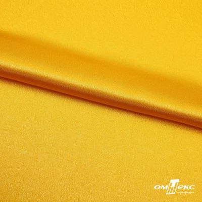 Поли креп-сатин 13-0859, 125 (+/-5) гр/м2, шир.150см, цвет жёлтый - купить в Тобольске. Цена 155.57 руб.