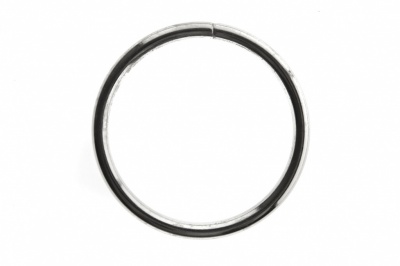 Кольцо металлическое №40 мм, цв.-никель - купить в Тобольске. Цена: 4.45 руб.