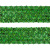 Тесьма с пайетками D4, шир. 35 мм/уп. 25+/-1 м, цвет зелёный - купить в Тобольске. Цена: 1 308.30 руб.