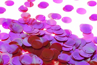 Пайетки "ОмТекс" россыпью,CREAM,круг 20 мм/упак.50+/-2 гр, цв. 15-розовый - купить в Тобольске. Цена: 80.12 руб.