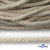 Шнур плетеный d-6 мм круглый, 70% хлопок 30% полиэстер, уп.90+/-1 м, цв.1077-лён - купить в Тобольске. Цена: 588 руб.
