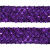 Тесьма с пайетками 12, шир. 35 мм/уп. 25+/-1 м, цвет фиолет - купить в Тобольске. Цена: 1 308.30 руб.
