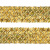 Тесьма с пайетками D16, шир. 35 мм/уп. 25+/-1 м, цвет золото - купить в Тобольске. Цена: 1 281.60 руб.