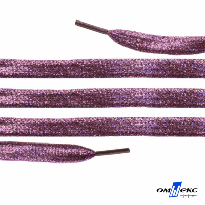Шнурки #107-01, плоские 130 см, цв.розовый металлик - купить в Тобольске. Цена: 35.45 руб.