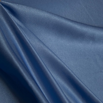 Поли креп-сатин 16-4132, 125 (+/-5) гр/м2, шир.150см, цвет голубой - купить в Тобольске. Цена 155.57 руб.