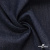 Ткань костюмная "Джинс" с начесом, 320 г/м2, 80% хлопок 20%полиэстер, шир. 160 см, т.синий - купить в Тобольске. Цена 492.24 руб.
