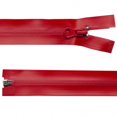 Молния водонепроницаемая PVC Т-7, 90 см, разъемная, цвет (820) красный - купить в Тобольске. Цена: 61.18 руб.