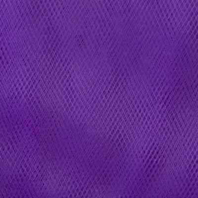 Фатин матовый 16-85, 12 гр/м2, шир.300см, цвет фиолетовый - купить в Тобольске. Цена 96.31 руб.