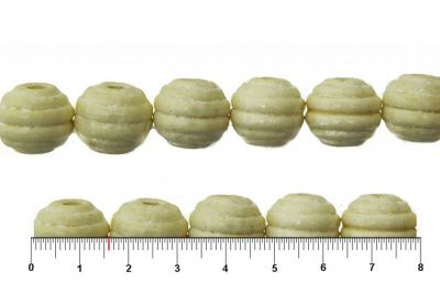 0309-Бусины деревянные "ОмТекс", 16 мм, упак.50+/-3шт, цв.035-белый - купить в Тобольске. Цена: 62.22 руб.